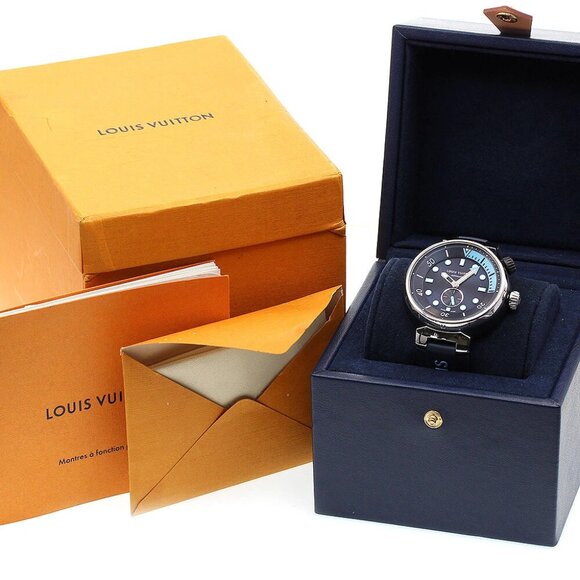 LOUIS VUITTON Tambour Street Diver QA121 Navy Dial Automatic Men's Watch_835733 - Picture 5 of 8